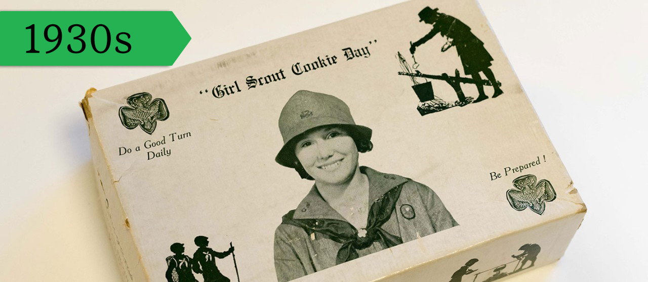 Girl Scout Cookie box, 1930s. 