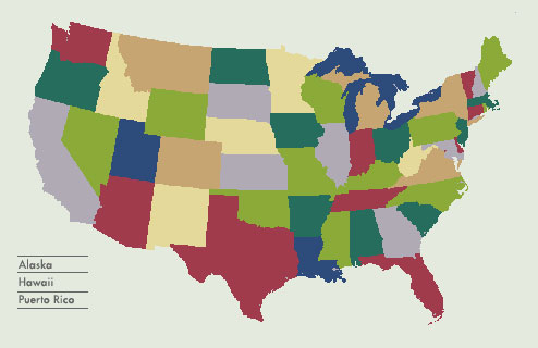 United States map