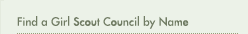 Find a Girl Scout Council by Name
