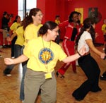 Photo of girls dancing.
