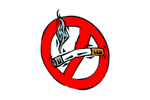 Illustration of a no-smoking symbol.