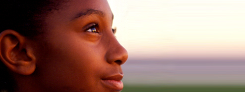 Photo of a Girl Scout looking out into the horizon. &copy; GSUSA. All rights reserved. (Photographer: Lori Adamski-Peek)