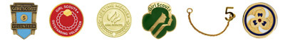 Girl Scout insignia. &copy; GSUSA. All rights reserved.