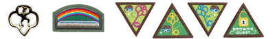 Brownie Girl Scout insignia. © GSUSA. All rights reserved.