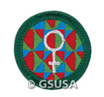 Women's Stories Badge. &copy; GSUSA. All rights reserved.