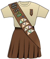 Brownie Girl Scout Uniform Sash