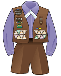 Brownie Girl Scout Uniform Vest