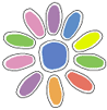 Daisy Girl Scout Promise Center and Learning Petals. &copy; GSUSA. All rights reserved.