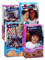 Girl Scout Cookie boxes. © GSUSA. All rights reserved.