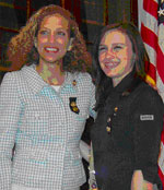 Congresswoman Debbie Wasserman Schultz and Melissa, a Senior Girl Scout