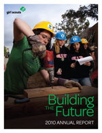 Cover of the Girl Scouts of the USA 2010 Annual Report
