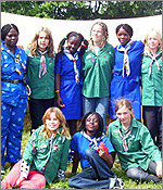 Photo of a girl standing on a cliff. (Photo courtesy of WAGGGS)