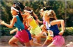 Photo of girls running a race.