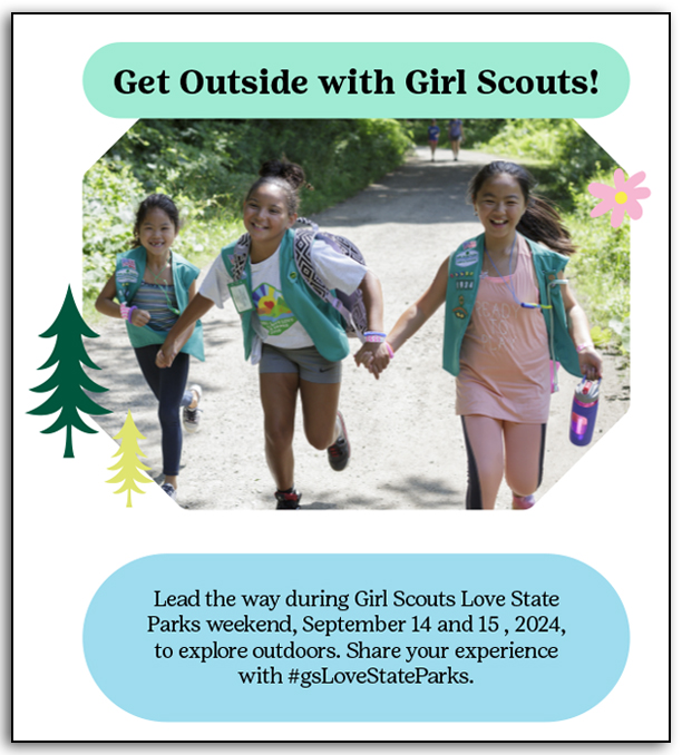 Girl Scouts Love State Parks Passport Activity Sheet