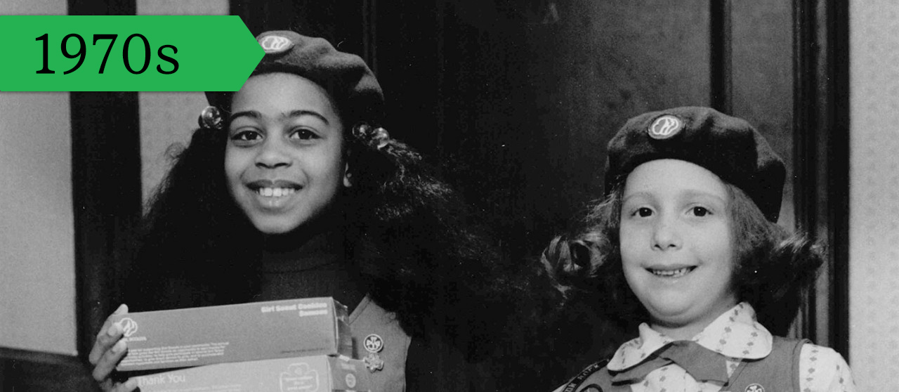 Girl Scout Juniors, circa 1973. 