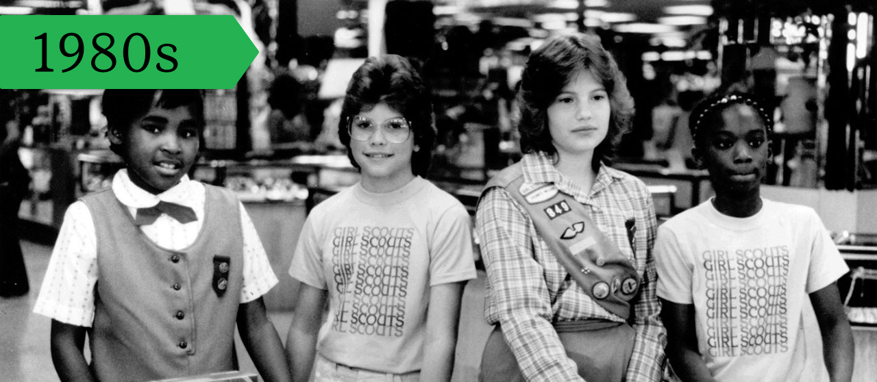 Girl Scout Cookie sale, 1983. 