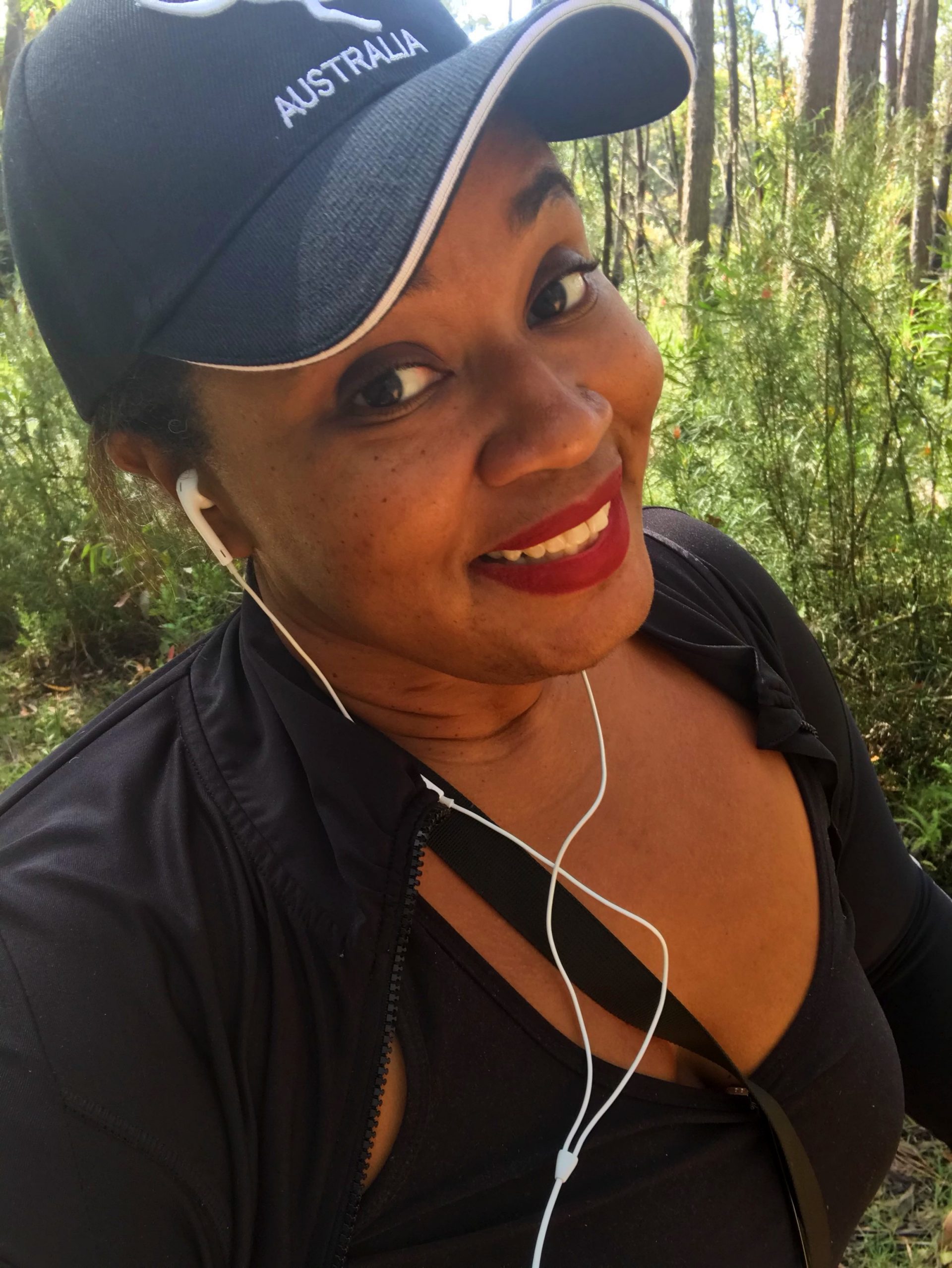 Portrait of Evelyn at camp