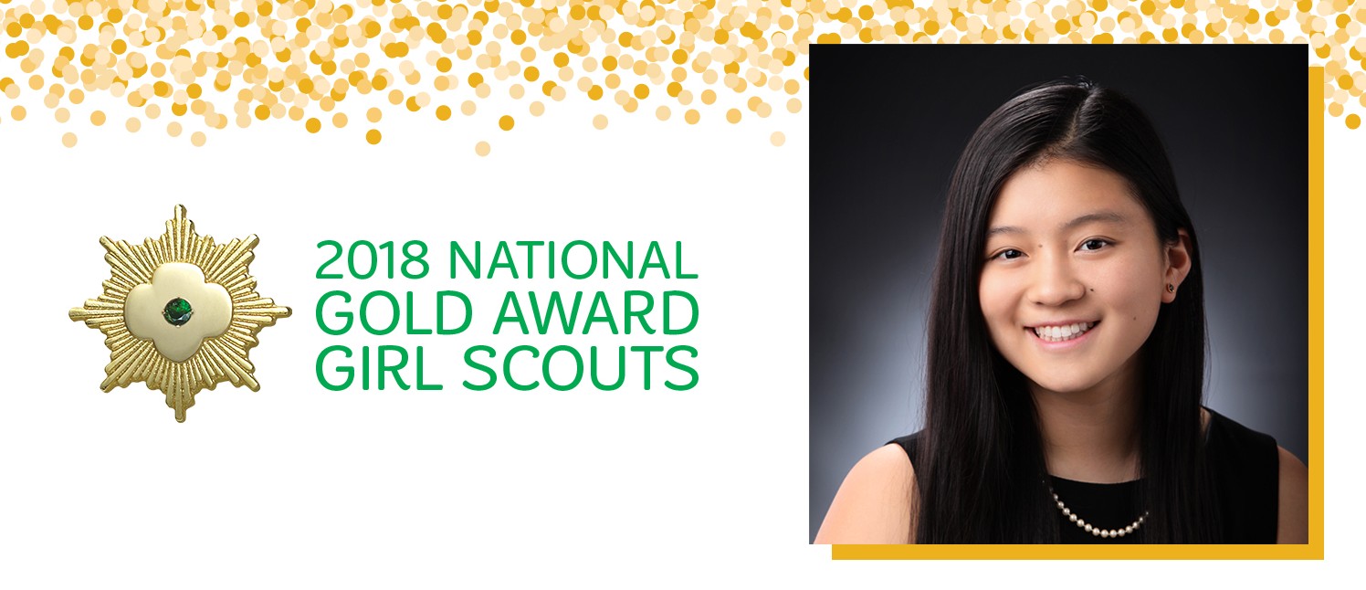 Gold Award Girl Scout Selina 