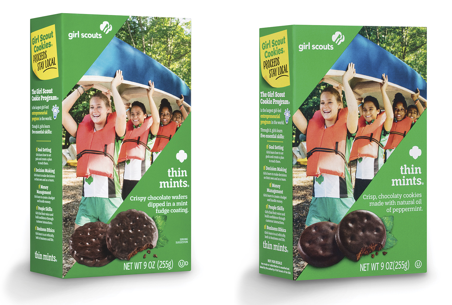 two boxes of thin mints