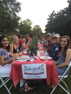 students at the table