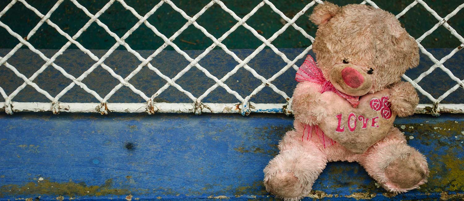  Sad bear because families have been separated at the border. 